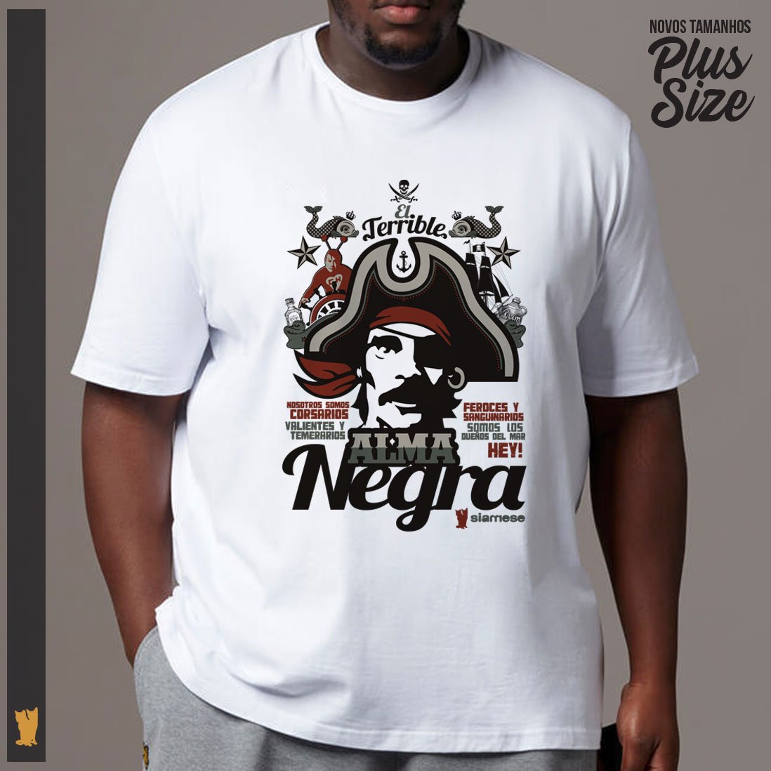 Nome do produto: SIAMESE PLUS SIZE ALMA NEGRA