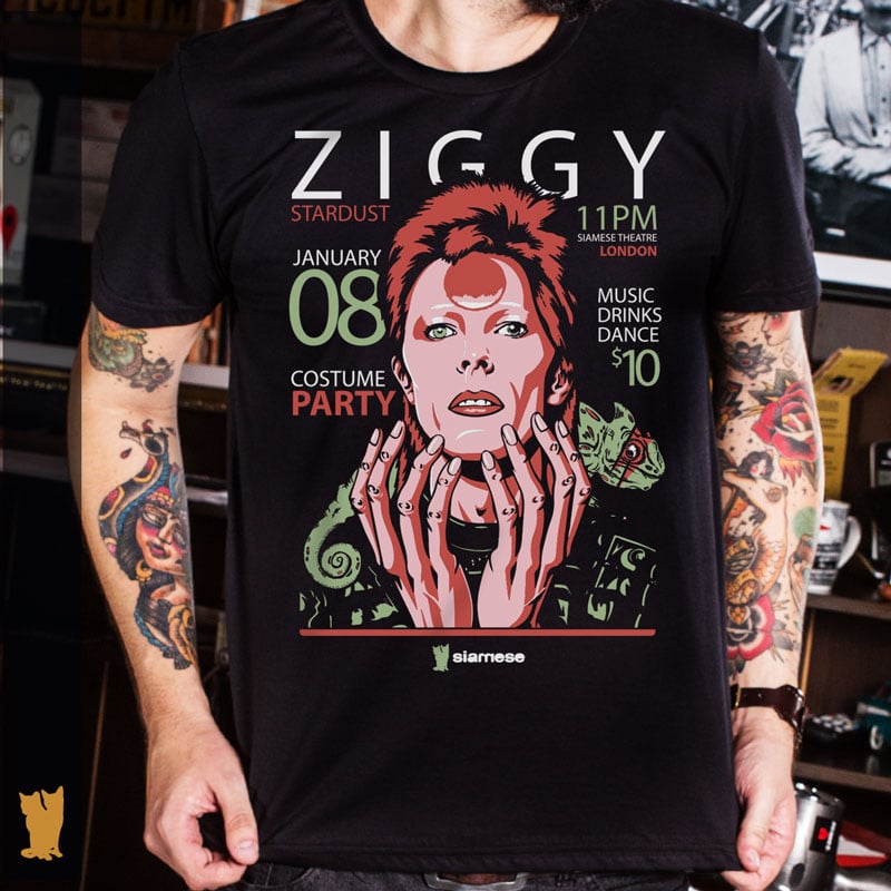 Nome do produto: SIAMESE ZIGGY STARDUST PRETA