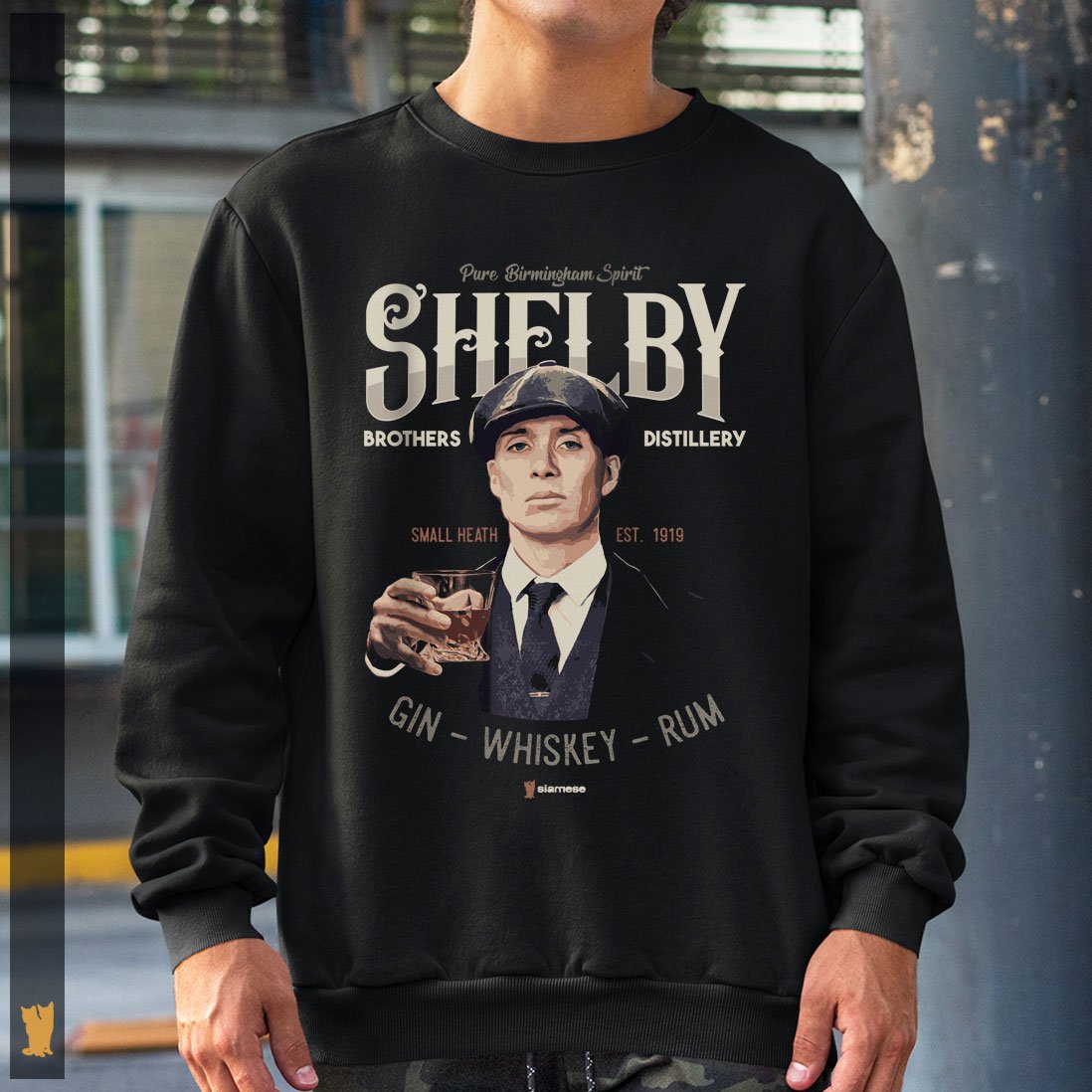 Nome do produto: MOLETOM SHELBY BROTHERS DISTTILERY