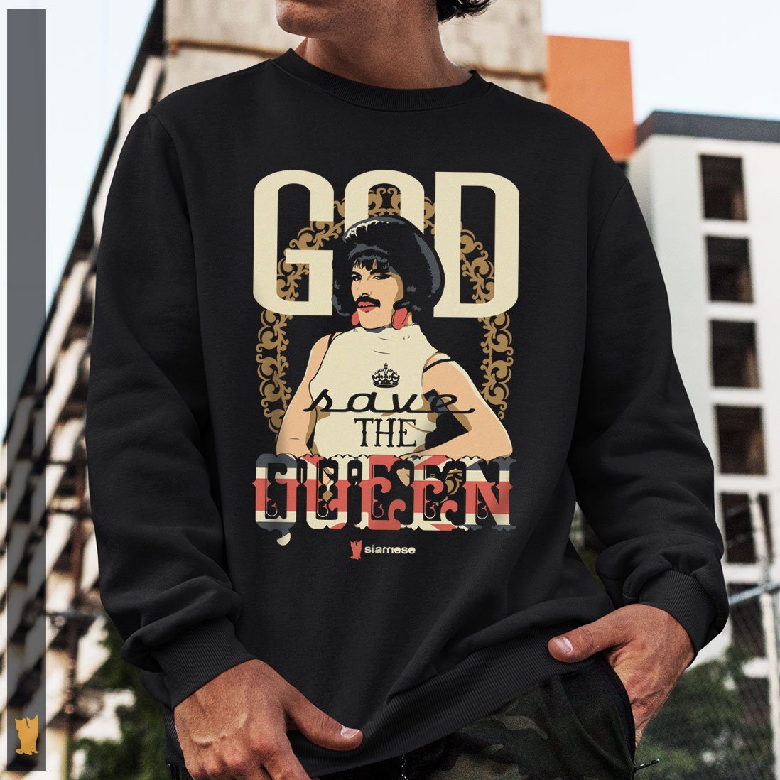 Nome do produto: MOLETOM GOD SAVE THE QUEEN