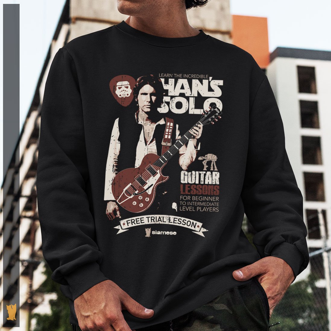 Nome do produto: MOLETOM HAN SOLO GUITAR LESSONS