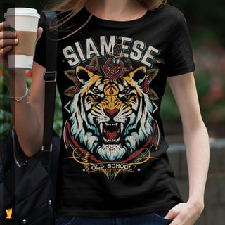 SIAMESE FEMININA TIGRE OLD SCHOOL