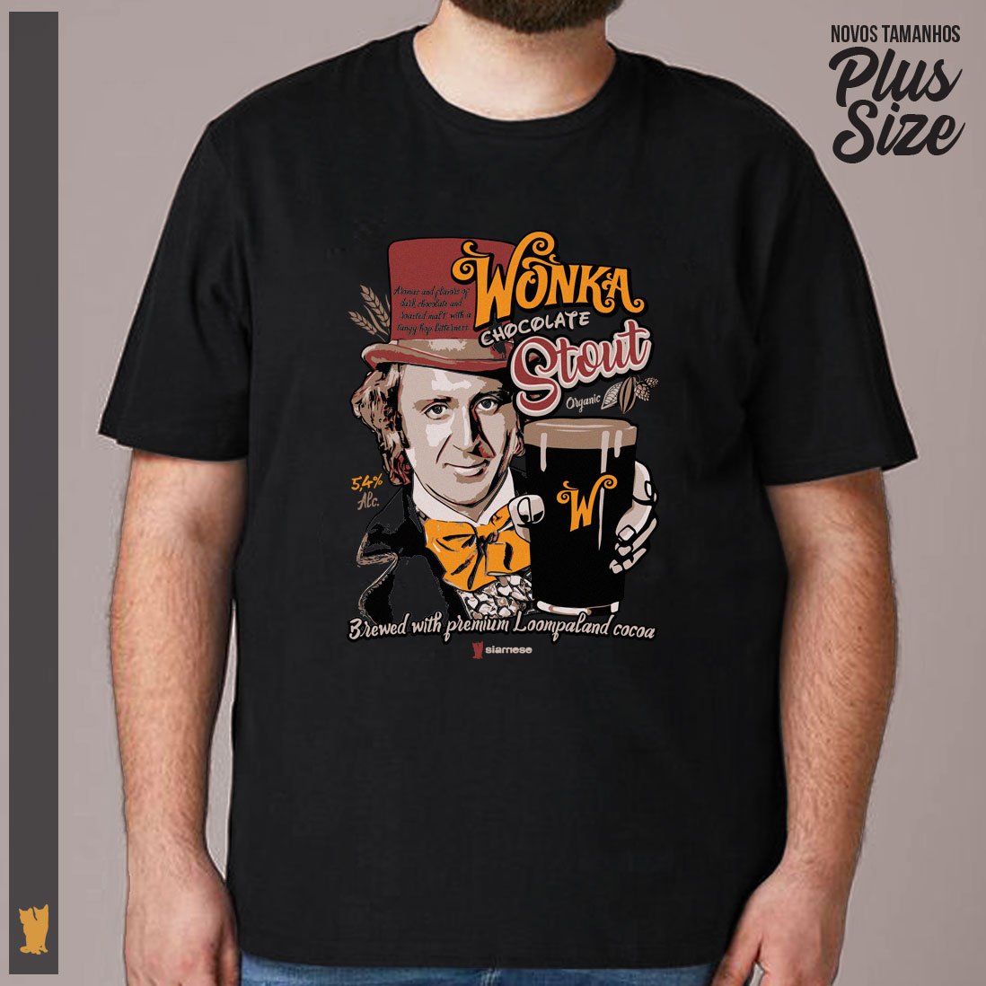 Nome do produto: SIAMESE PLUS SIZE WONKA CHOCOLATE STOUT