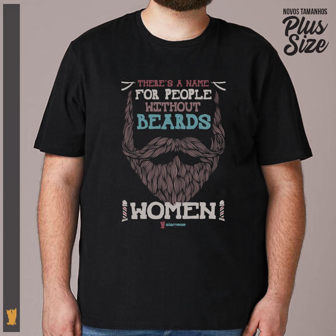 Nome do produto: SIAMESE PLUS SIZE BARBA