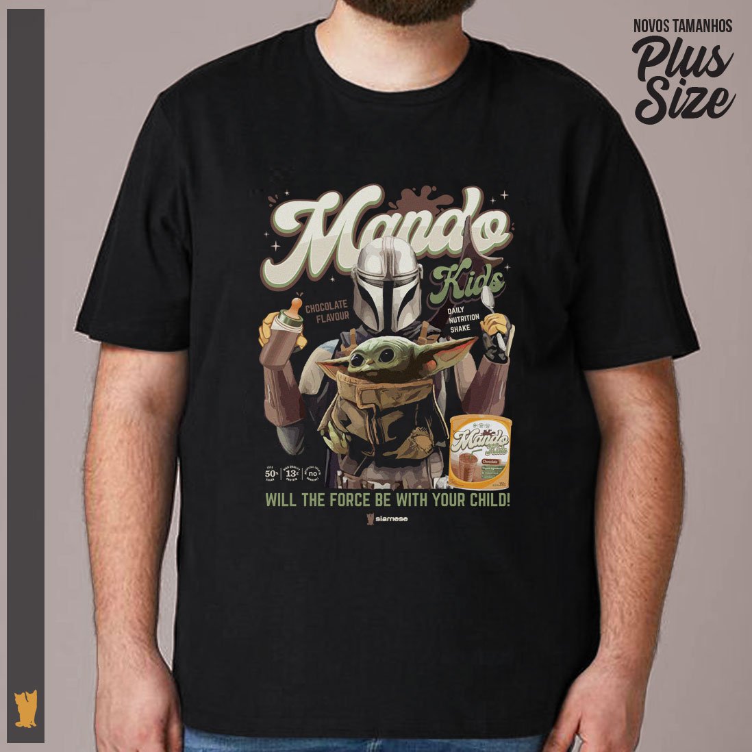Nome do produto: SIAMESE PLUS SIZE MANDO KIDS BABY YODA