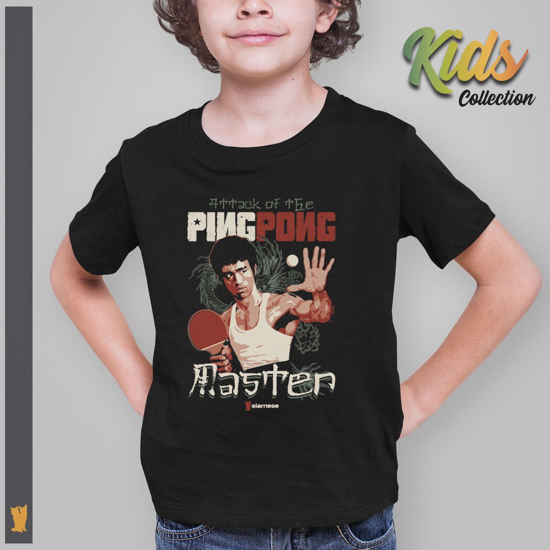 Nome do produto: SIAMESE KIDS BRUCE LEE PING PONG MASTER