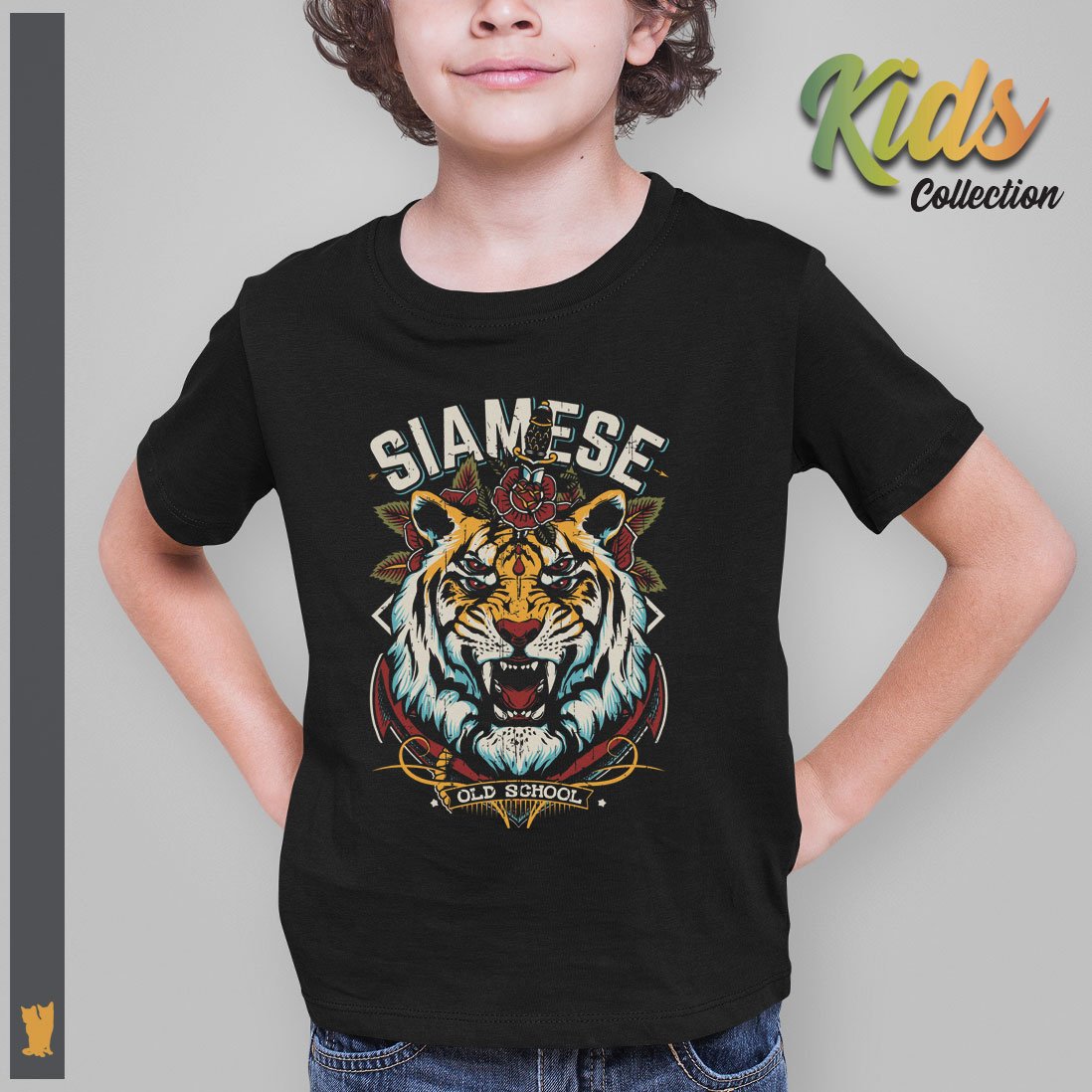 Nome do produto: SIAMESE KIDS TIGRE OLD SCHOOL