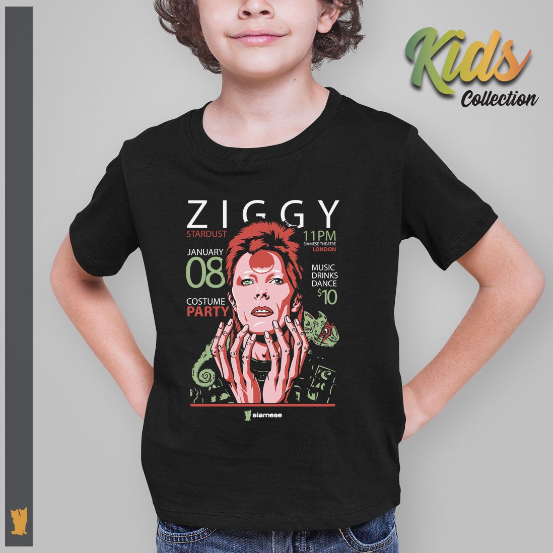 Nome do produto: SIAMESE KIDS BOWIE ZIGGY STARDUST