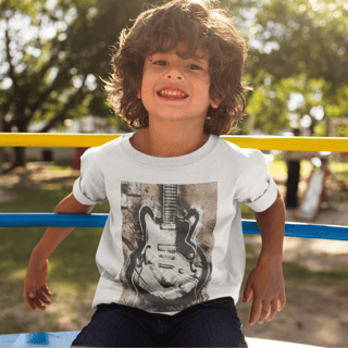 Nome do produto T-shirt Infantil Guitarra Vintage