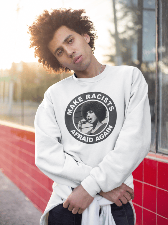 Moletom Racists Afraid - Angela Davis