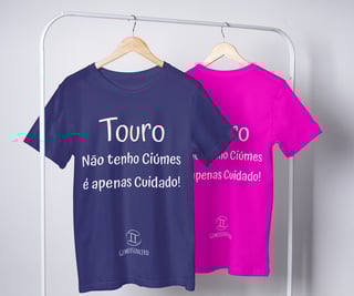 Nome do produto T-Shirt Feminina Básica Cores I - Touro - Coleção Diversas