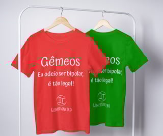 Nome do produto T-Shirt Masculina Básica Cores I - Gêmeos - Coleção Diversas