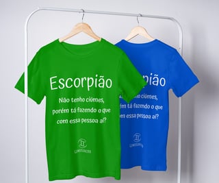 Nome do produto T-shirt Feminina Básica Cores I - Escorpião - Coleção Diversas