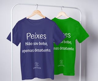 Nome do produto T-shirt Feminina Básica Cores I - Peixes - Coleção Diversas