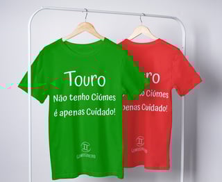 Nome do produto T-Shirt Feminina Básica Cores I - Touro - Coleção Diversas