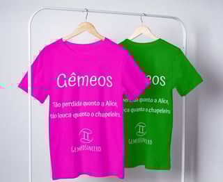Nome do produto  T-Shirt Feminina Básica Cores I - Gêmeos - Coleção Diversas