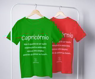 Nome do produto T-shirt Feminina Básica Cores I - Capricórnio - Coleção Diversas