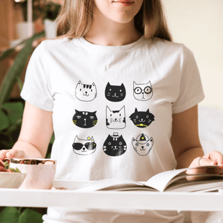 CAMISETA BABYLOOK CATLOVER