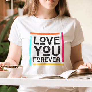 CAMISETA PRIME BABYLOOK LOVE YOU FOREVER