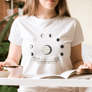 CAMISETA FEM. TO TE MOON AND BACK