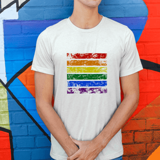 CAMISETA MASC. PRIME ARCO-ÍRIS