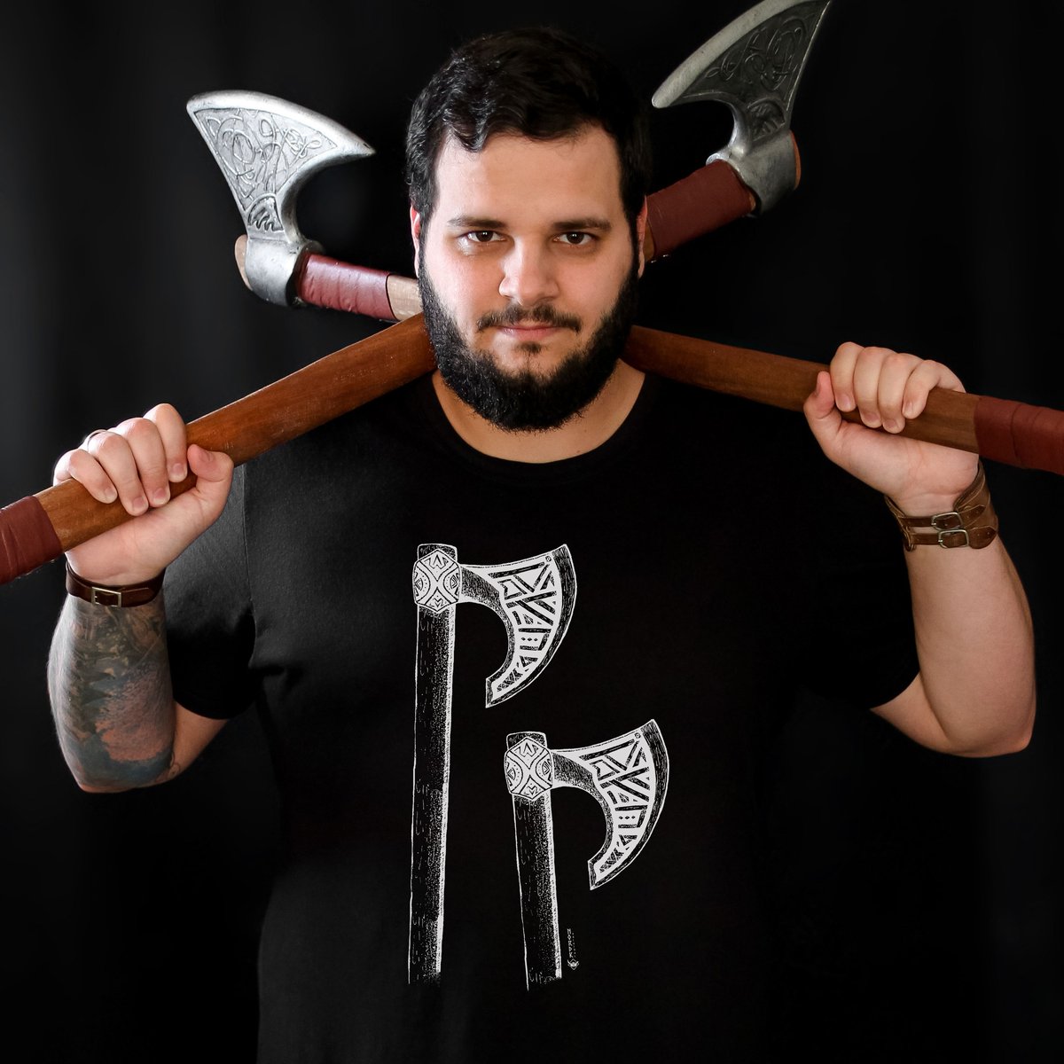 Nome do produto: Sketch Nordic Axes - Arms / Plus Size
