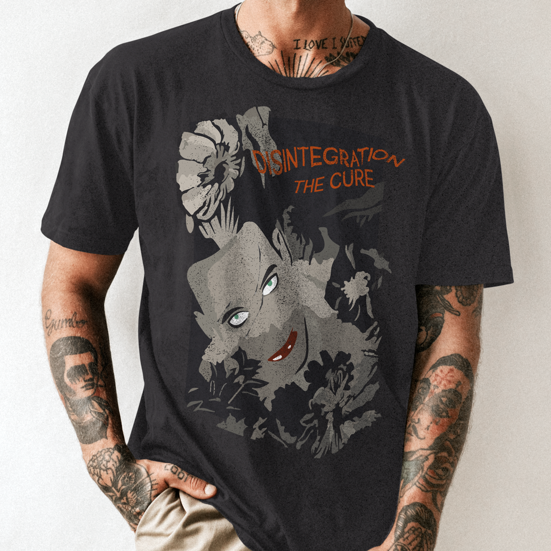Nome do produto: T-SHIRT ESTONADA - THE CURE DISINTEGRATION