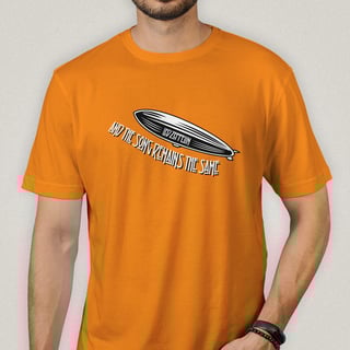 Nome do produto Camiseta Led Zeppelin - The Song Remains the Same - Algodão 100% Unissex | Retrolhama