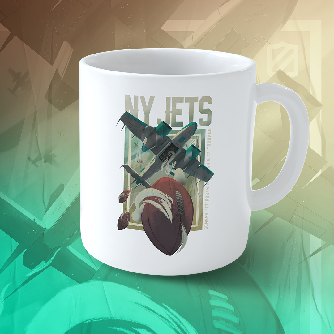 Nome do produto: NY Jatos - Bomber (caneca)
