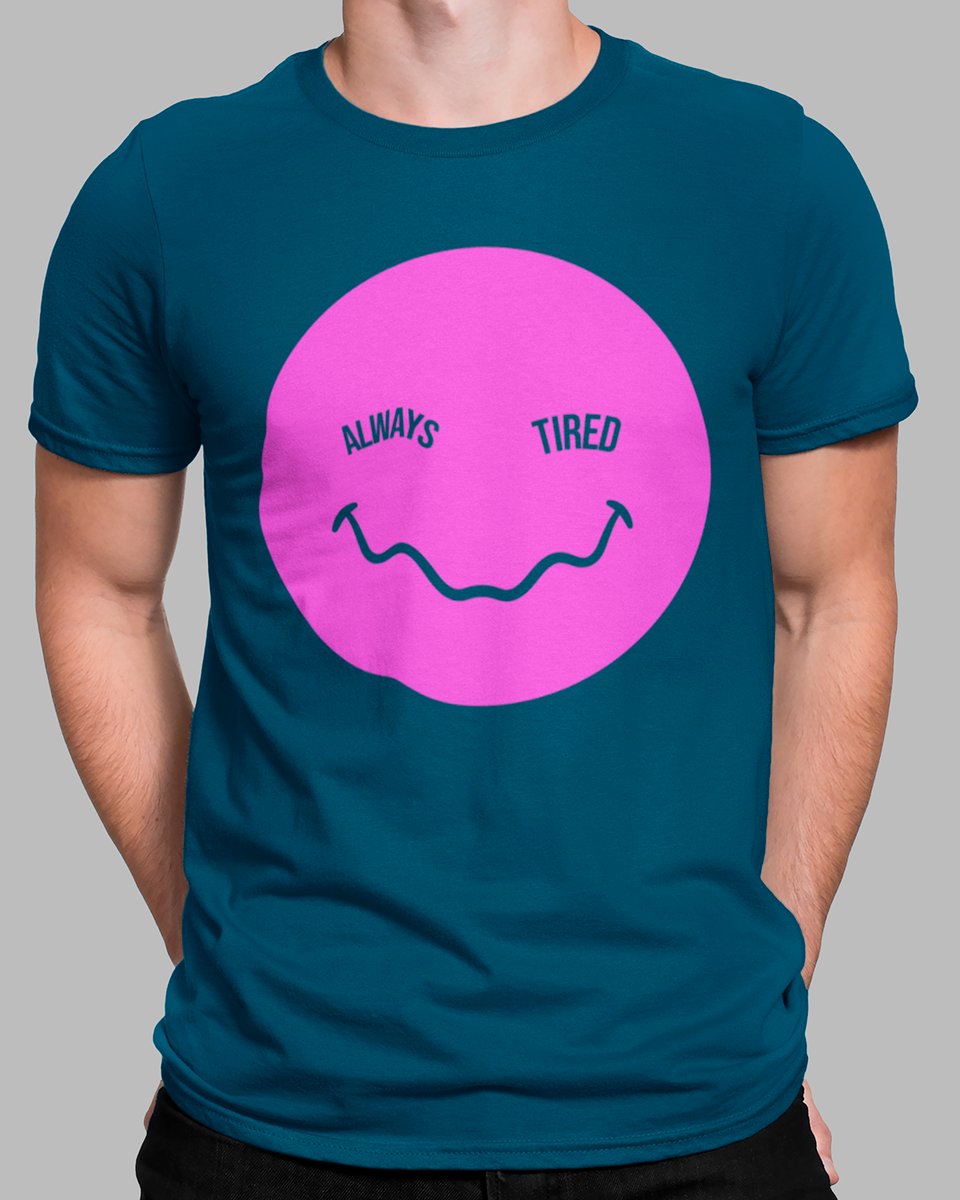 Nome do produto: Camiseta Smile Always Tired