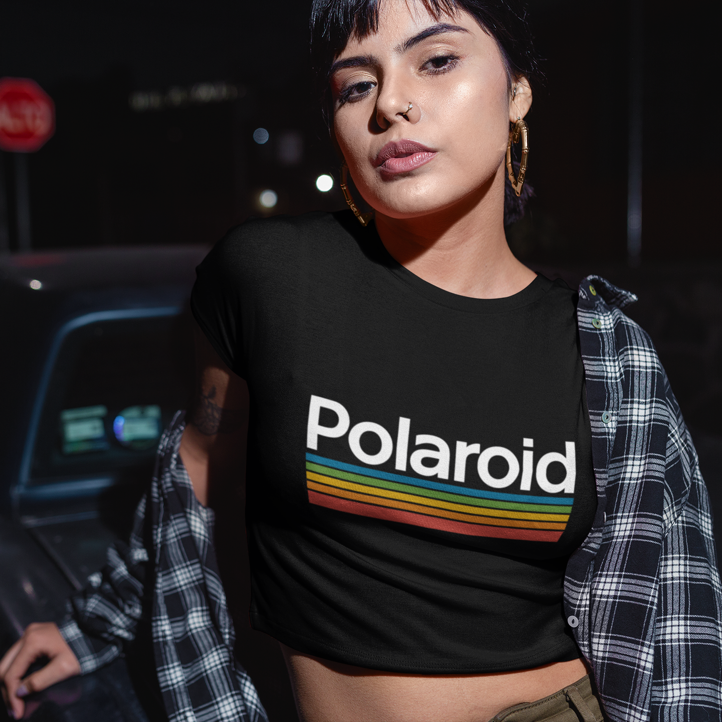 Camiseta cropped - POLAROID