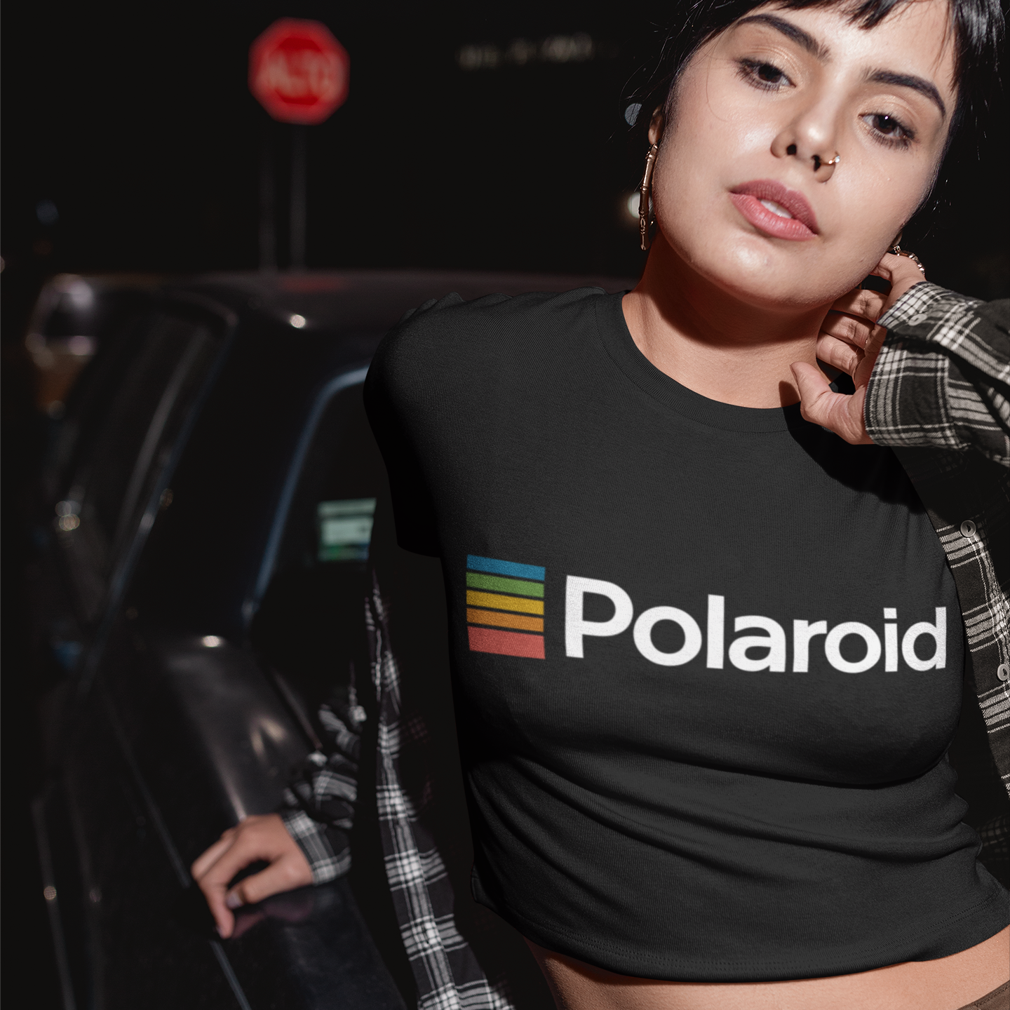 Camiseta cropped - POLAROID