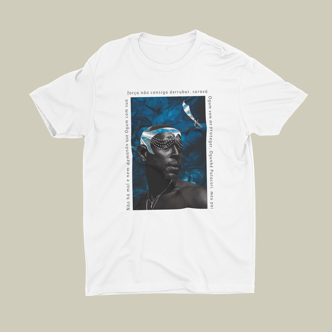 Nome do produto: Camiseta - Filhos de Fé - Ogum 