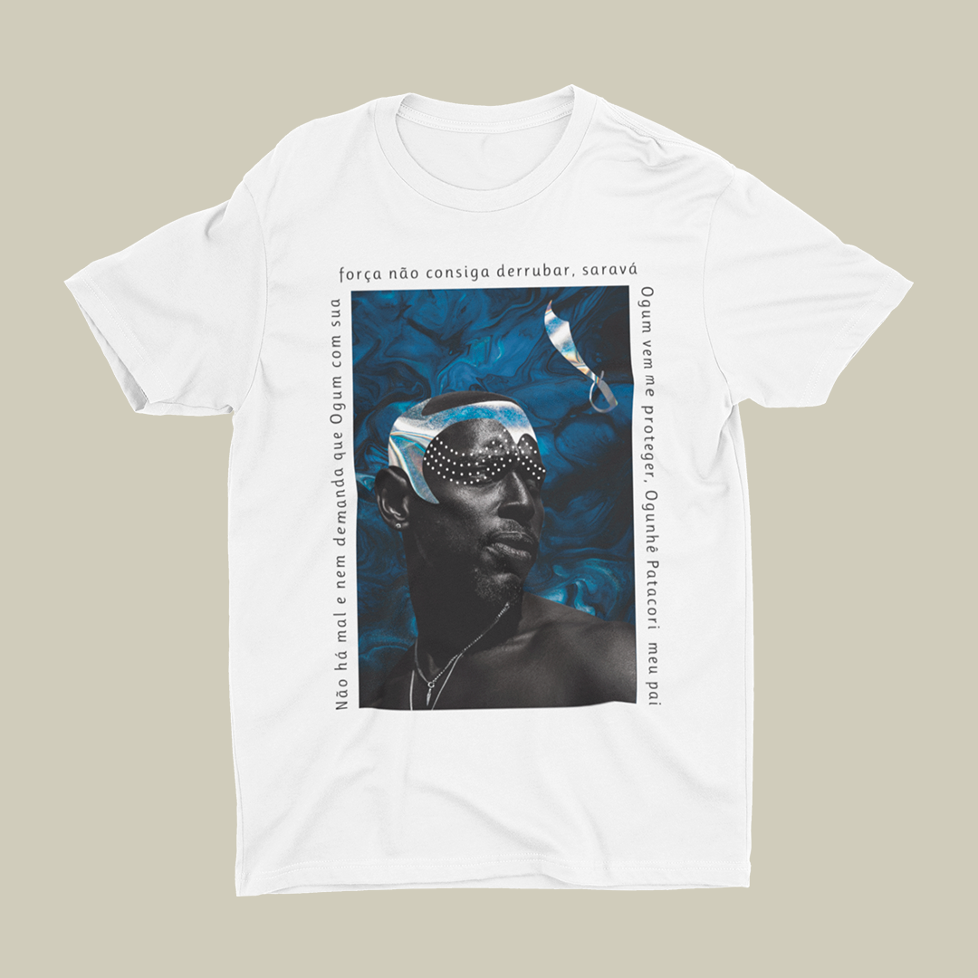 Nome do produto: Camiseta - Filhos de Fé - Ogum