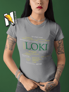 Nome do produtoCamiseta Loki frases