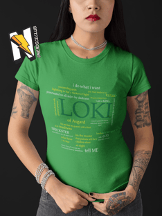 Nome do produtoCamiseta Loki frases
