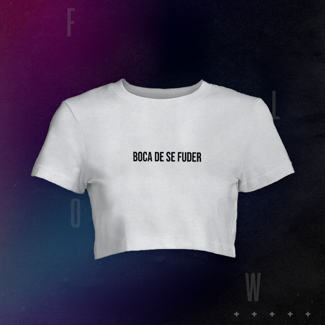 Nome do produto: CROPPED FLOW | BOCA DE SE FUDER