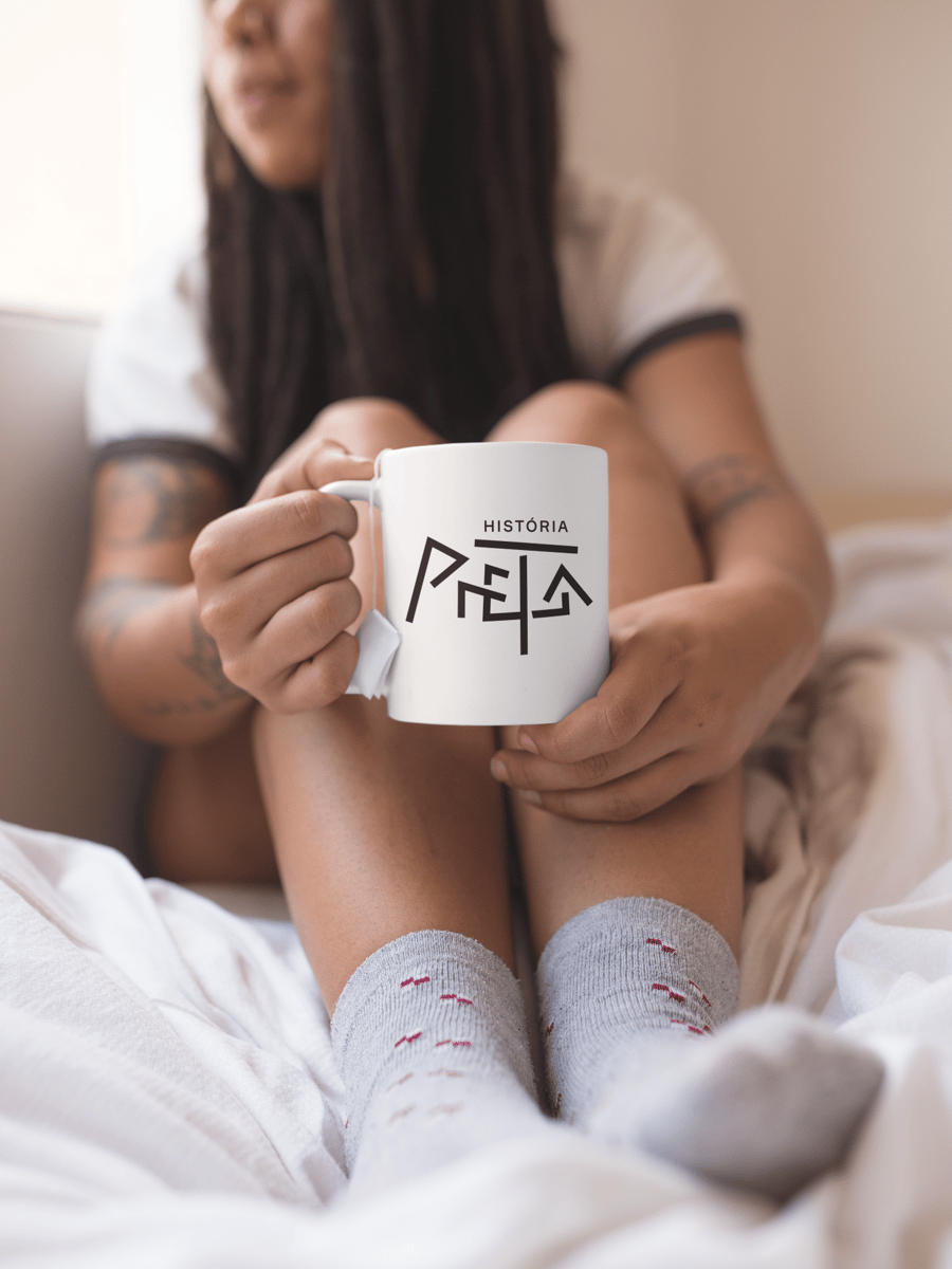 Nome do produto: Caneca História Preta