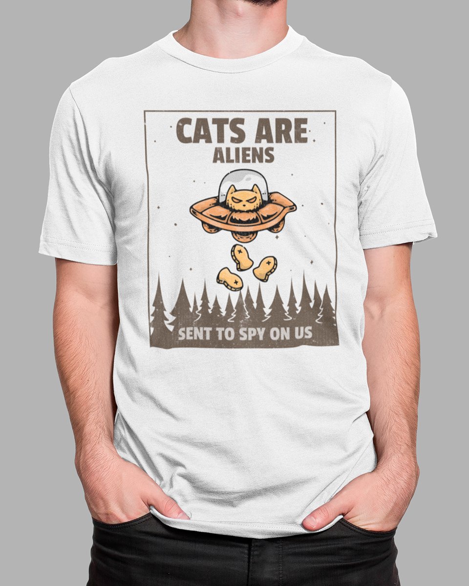 Nome do produto: Camiseta Cats Are Aliens