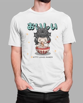 Camiseta Kitty Loves Ramen
