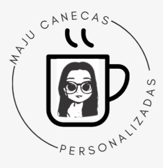 Logo da loja MAJU CANECAS E CAMISETAS Personalizadas