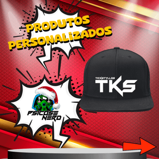 Nome do produto BONÉ ABA RETA TICKSTYLLES RAPPER GEEK