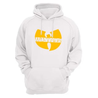 Nome do produtoMoletom Canguru Wu Tang Clan Interior Flanelado Logo Tradicional Amarelo