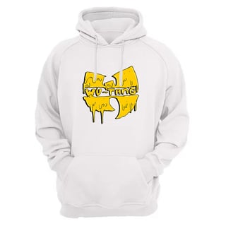 Nome do produtoMoletom Canguru Wu Tang Clan Interior Flanelado Logo Cream