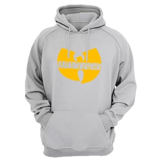 Nome do produtoMoletom Canguru Wu Tang Clan Interior Flanelado Logo Tradicional Amarelo