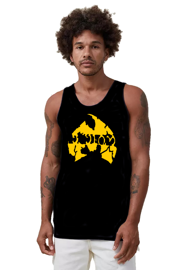 Regata de Malha Quality Wu Tang Clan Logo Method Man Yellow