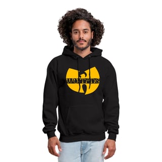 Moletom Canguru Wu Tang Clan Interior Flanelado Logo Tradicional Amarelo