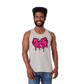 Nome do produtoRegata de Malha Quality Wu Tang Logo Draw Grafite Rosa Pink