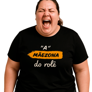 Nome do produto Camiseta Baby Long Quality Estampa Frase - A Mãezona do rolê