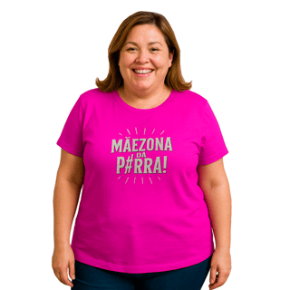 Nome do produto Camiseta Estampada Frase Mãezona da P#RRA Traços Quality